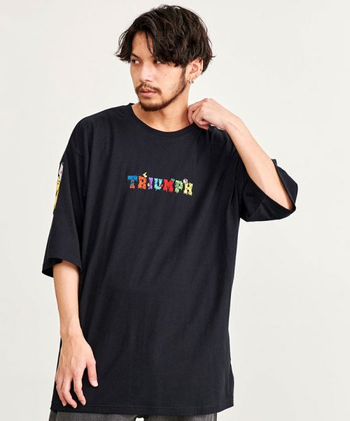 CavariA アーチロゴ半袖BIG TEE