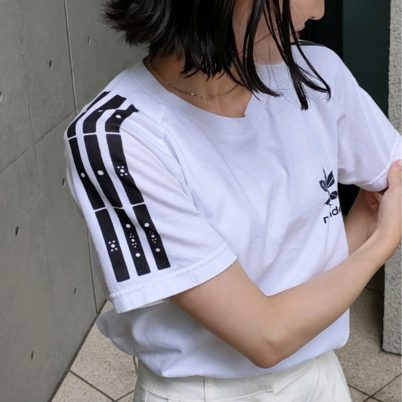 【麻雀Tシャツ】The ロンT（白／半袖）