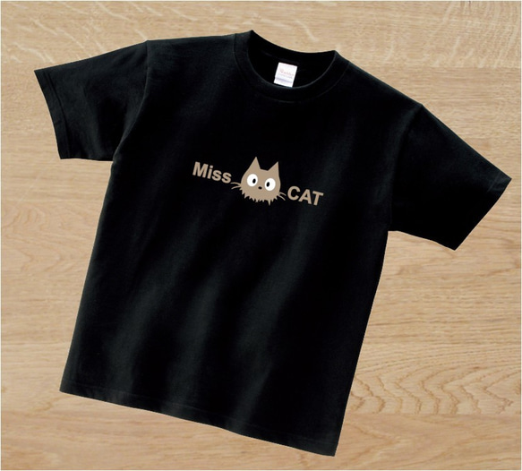 （送料無料）　Miss cat　Tシャツ