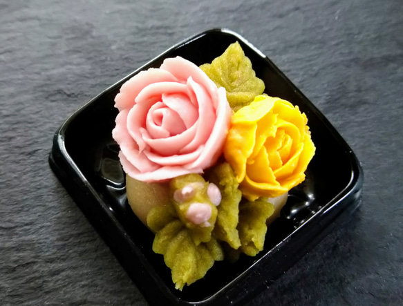 『ネオ和菓子』薔薇の練り切りアート！プレゼンに。小麦卵・乳製品・白砂糖不使用 身体に優しい和菓子