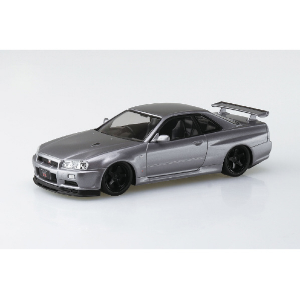 アオシマ 1/32 ザ・スナップキット No．11-SP4 ニッサン R34スカイラインGT-R カスタムホイール(アスリートシルバー) Aｽﾅﾂﾌﾟ11SP4R34GTRｶｽﾀﾑHAS