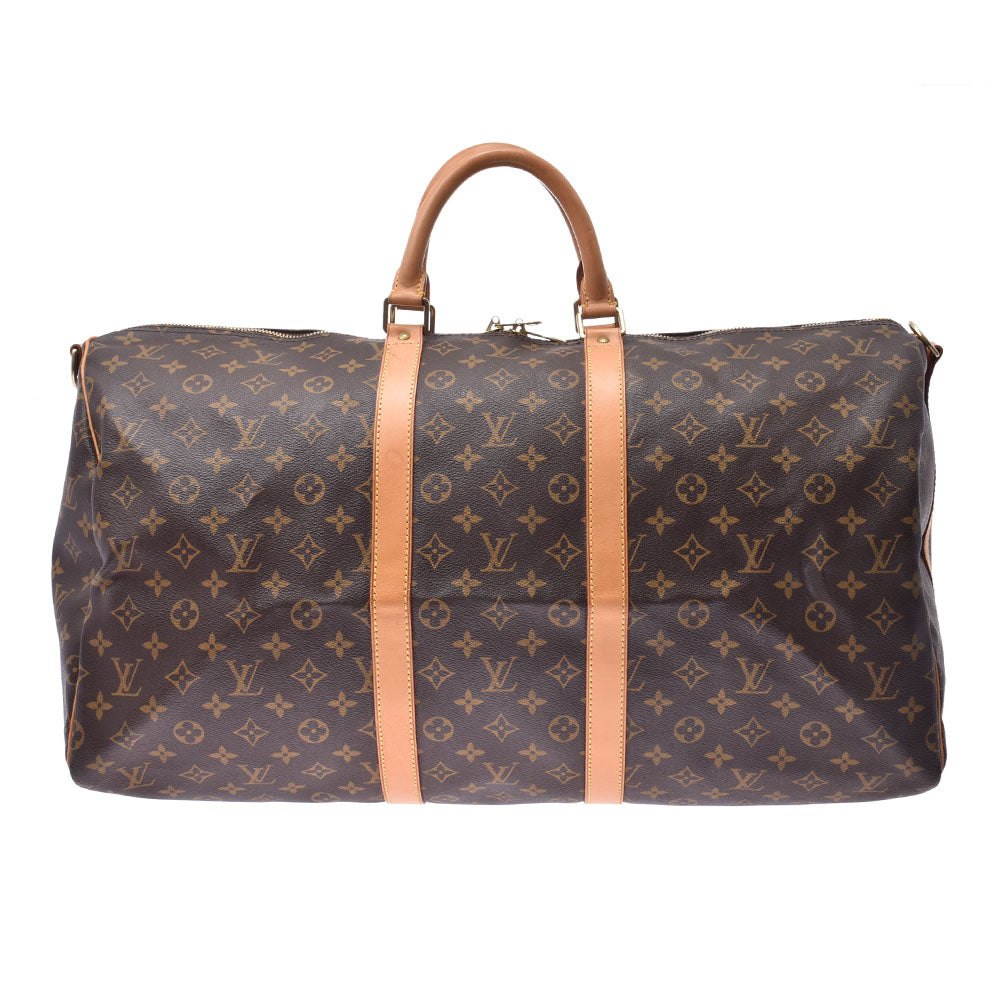 LOUIS VUITTON ルイヴィトン モノグラム キーポルバンドリエール55 ブラウン M41414 ユニセックス モノグラムキャンバス ボストンバッグ Bランク 中古 