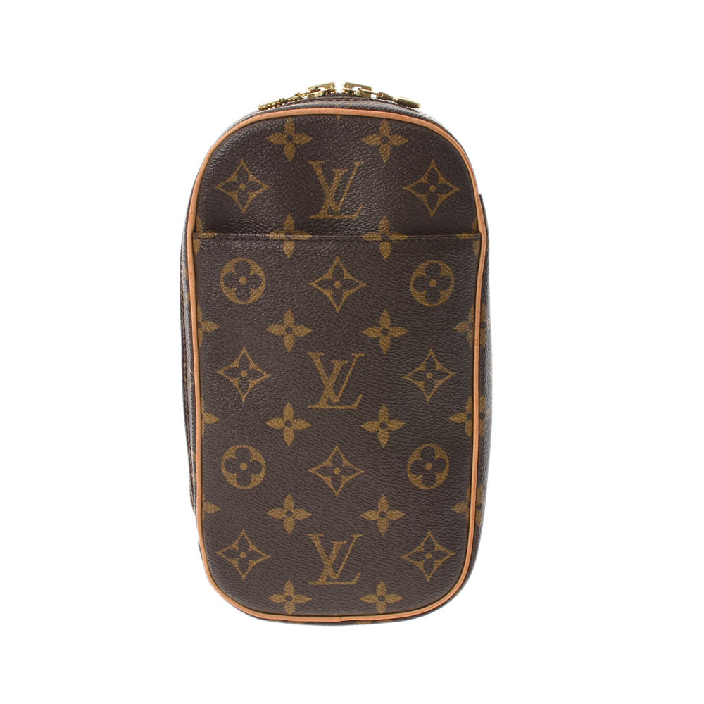 LOUIS VUITTON ルイヴィトン モノグラム ポシェットガンジュ ブラウン M51870 ユニセックス モノグラムキャンバス ボディバッグ ABランク 中古 