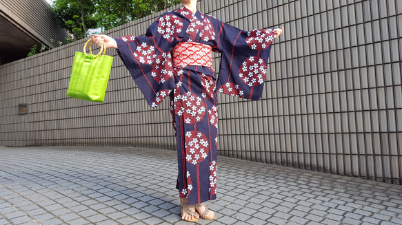 オーダーメイド浴衣　ワンタッチ浴衣　加工　ワンピース浴衣　くらわん浴衣