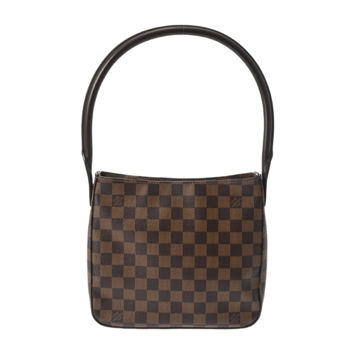 LOUIS VUITTON ルイヴィトン ダミエ ルーピング MM SPオーダー セミショルダー ブラウン N51175 レディース ダミエキャンバス ショルダーバッグ ABランク 中古 