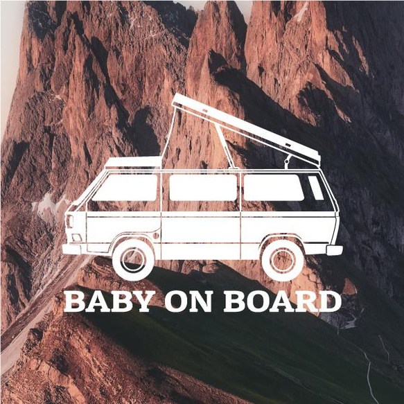 【BABY ON BOARD】カーステッカー