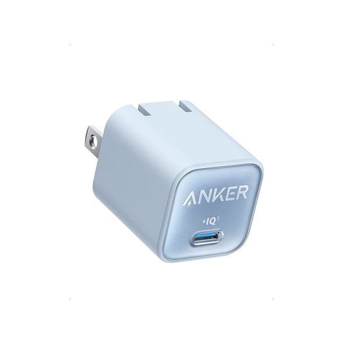 アンカー A2147N31 USB急速充電器 Anker 511 Charger (Nano 3, 30W) ブルー