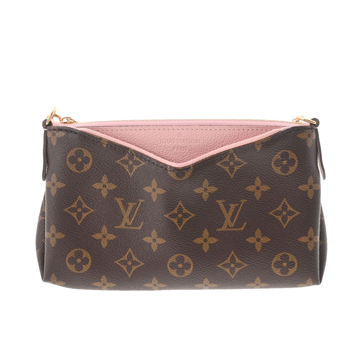 LOUIS VUITTON ルイヴィトン モノグラム パラスクラッチ 2WAY ローズプードル M44037 レディース モノグラムキャンバス ショルダーバッグ Aランク 中古 