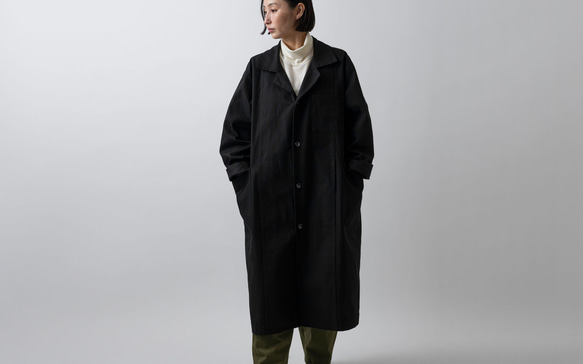 【再入荷】木間服装製作 / coat 帆布 ブラック / unisex 1size