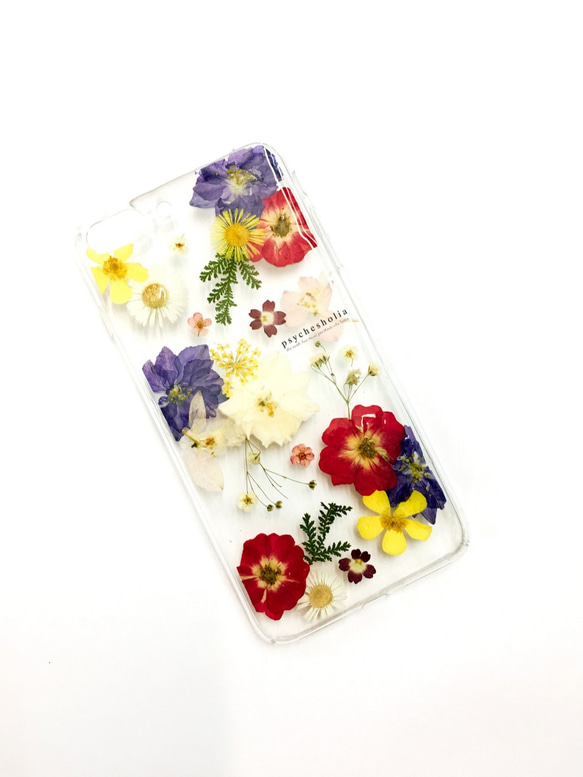 押し花のiphoneケース