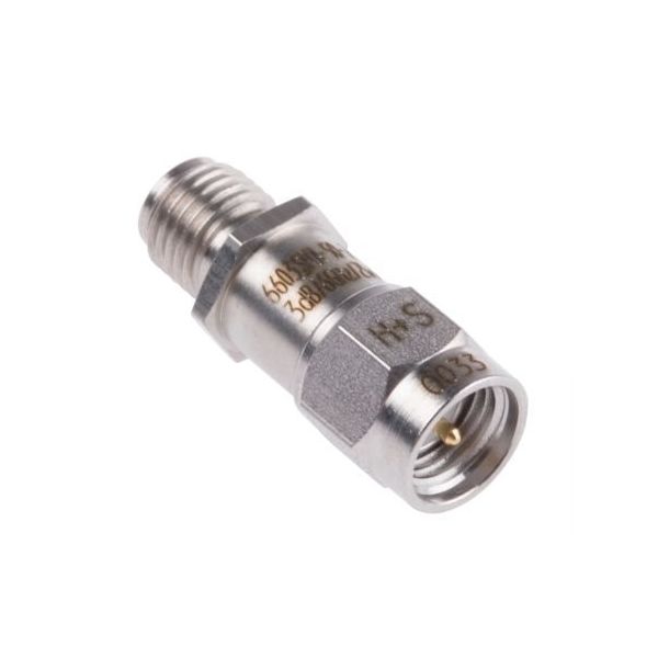 Huber+Suhner RFアッテネータ， 3dB， SMAプラグーソケット 50Ω 6603_SMA-50-2/199_NE（直送品）