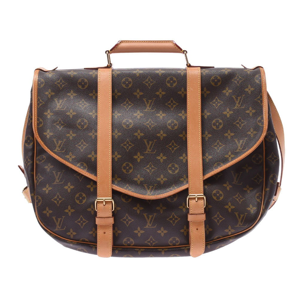 LOUIS VUITTON ルイヴィトン モノグラム ソミュールタイプ SPオーダー 2WAY ブラウン ユニセックス モノグラムキャンバス ショルダーバッグ Bランク 中古 