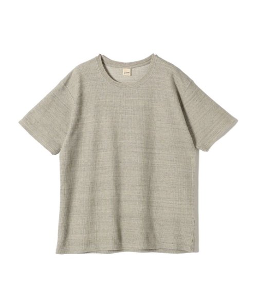 【SHIPS DAYS別注】UNDYED: ワッフル ショートスリーブ Tシャツ