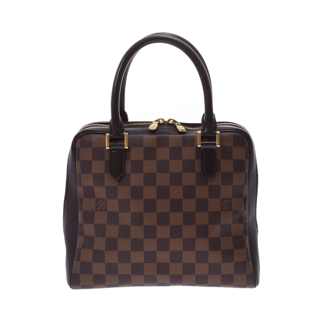 LOUIS VUITTON ルイヴィトン ダミエ ブレラ ブラウン N51150 レディース ダミエキャンバス レザー ハンドバッグ Bランク 中古 