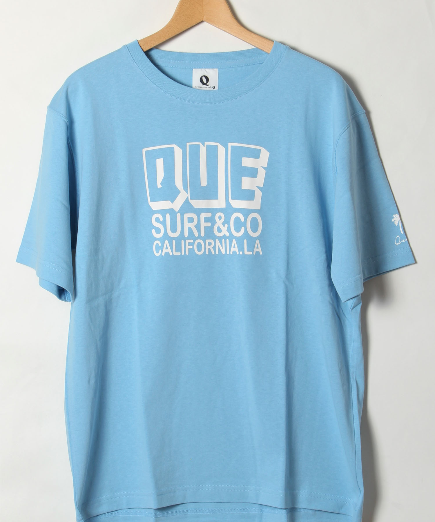 キュー/【QUE　/ キュー】　USAコットン　QUE ロゴ　SURF/サーフTEE