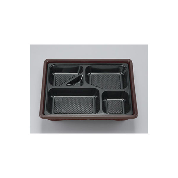 仕出弁当　U-70-B 黒 中皿　320枚(20枚×16) 0110070200523　シーピー化成（直送品）