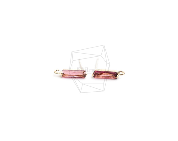 ERG-2294-G【2個入り】スクエアガラスピアス,Square Glass Post Earring