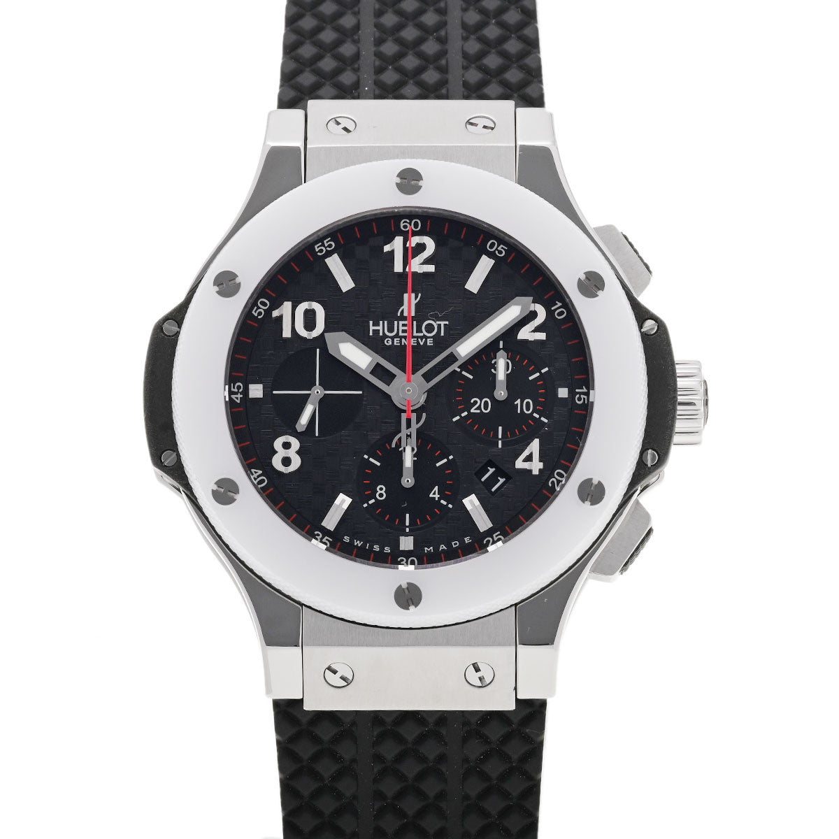 HUBLOT ウブロ ビッグバン 250本限定 301.SH.131.RW メンズ SS/ラバー 腕時計 自動巻き ブラック文字盤 Aランク 中古 