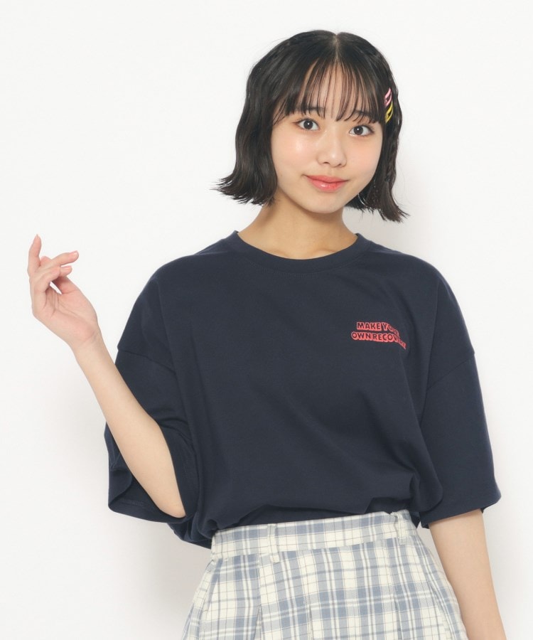 ピンク　ラテ/フードモチーフTシャツ