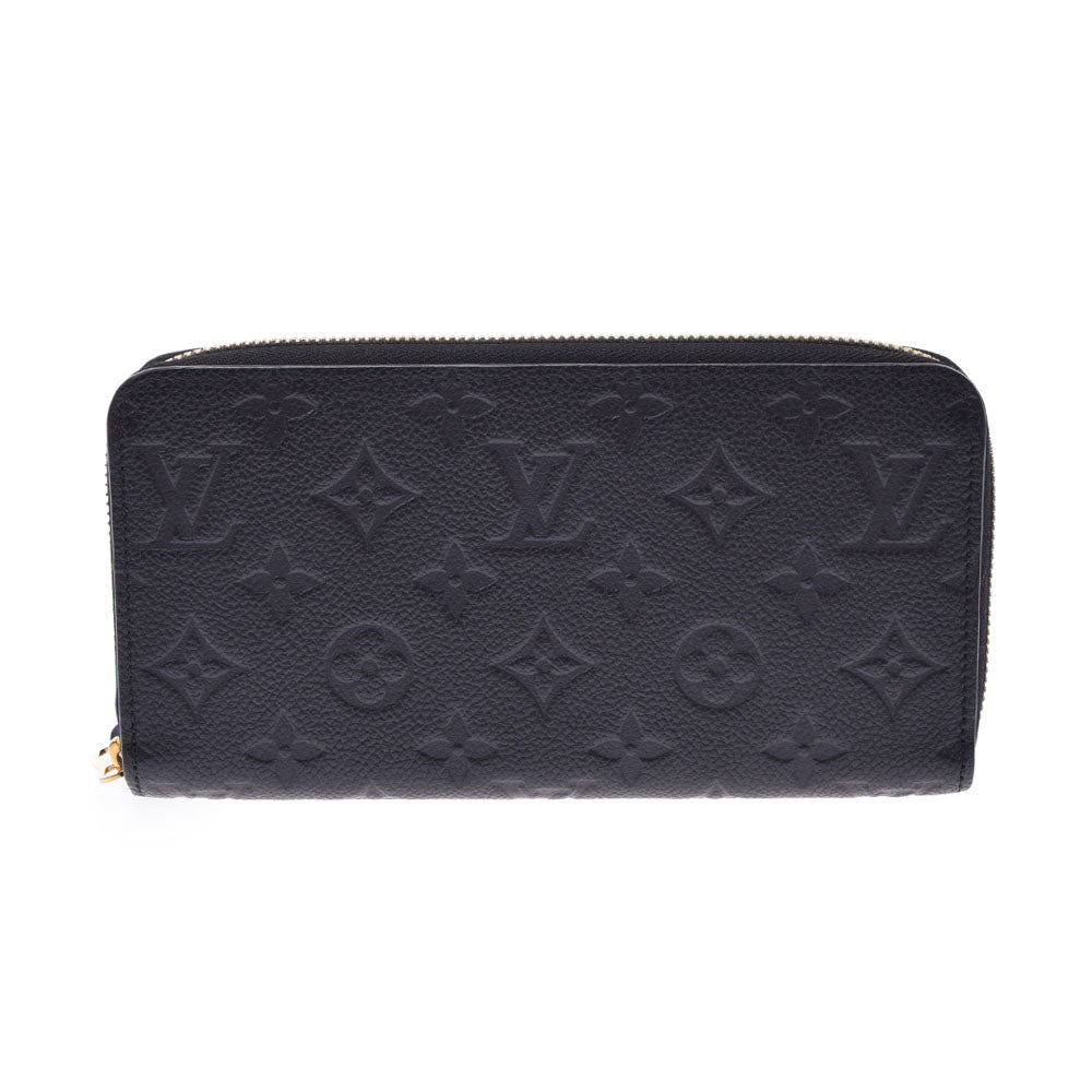 LOUIS VUITTON ルイヴィトン モノグラム アンプラント ジッピーウォレット ノワール（黒） M61864 ユニセックス レザー 長財布 ABランク 中古 