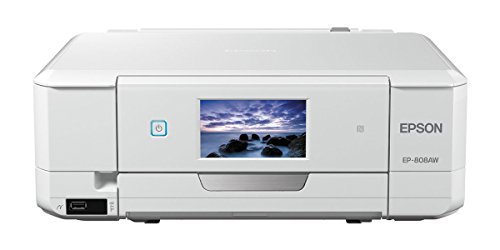 EPSON プリンター インクジェット複合機 カラリオ EP-808AW ホワイト 【中古品】