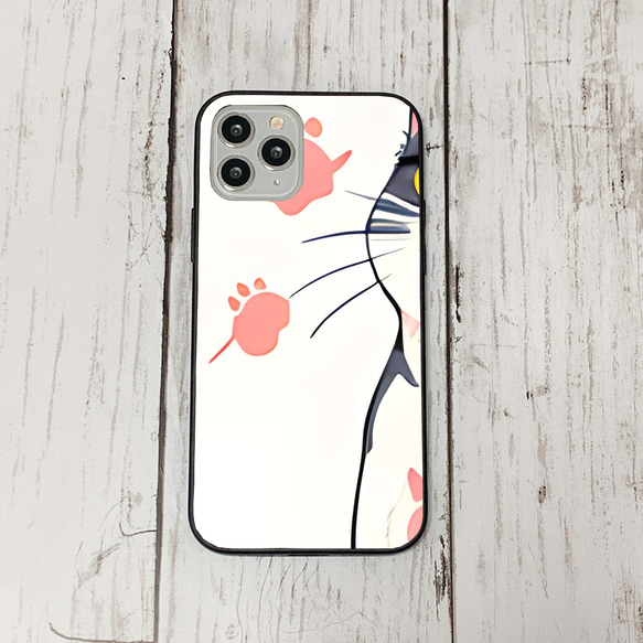 iphoneケース2-4-36 iphone 強化ガラス ねこ・猫・ネコ 箱2 かわいい アイフォン iface