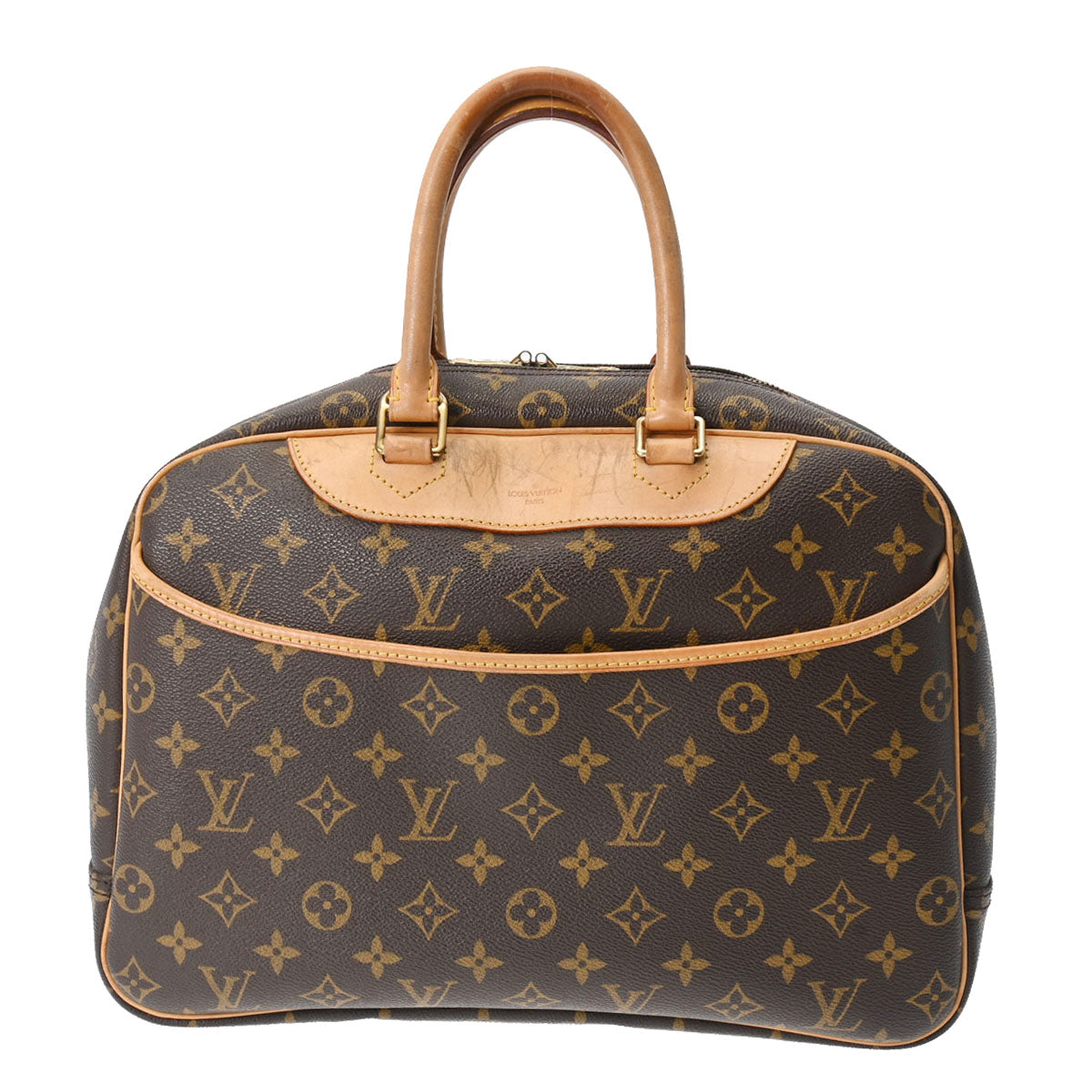 LOUIS VUITTON ルイヴィトン モノグラム ドーヴィル ブラウン M47270 レディース モノグラムキャンバス ハンドバッグ Bランク 中古 