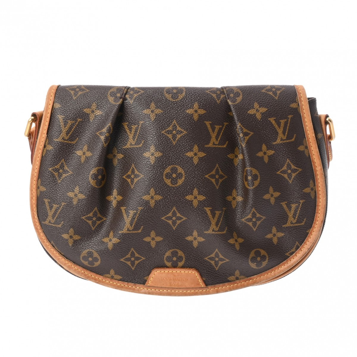 LOUIS VUITTON ルイヴィトン モノグラム メニルモンタン PM ブラウン M40474 レディース モノグラムキャンバス ショルダーバッグ Bランク 中古 