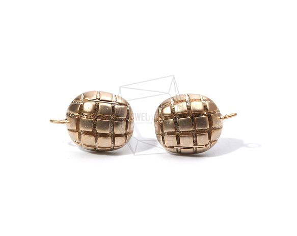 ERG-890-MG【2個入り】スクエアカットパターン ピアス,Square Cut Pattern Earrings