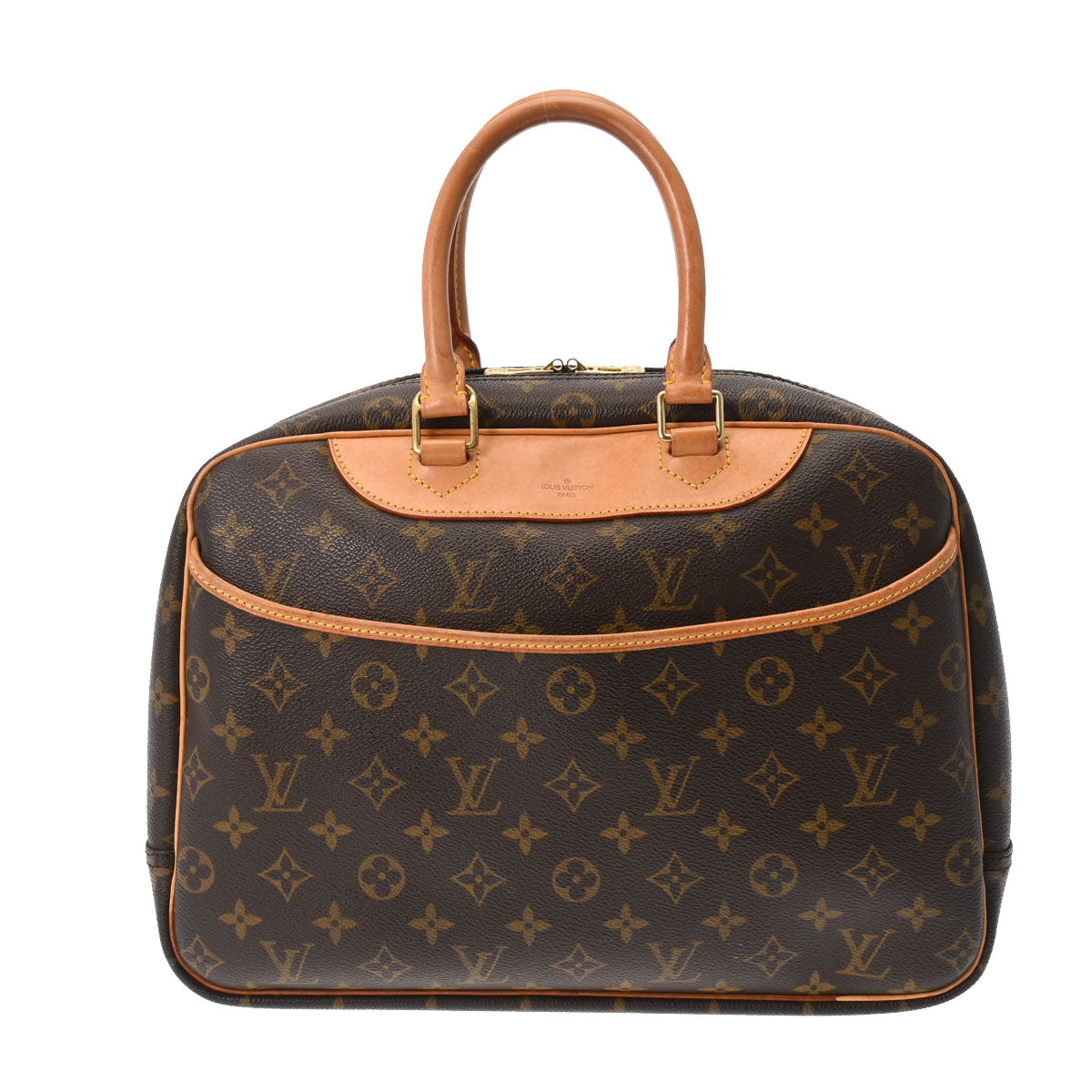 LOUIS VUITTON ルイヴィトン モノグラム ドーヴィル ブラウン M47270 レディース モノグラムキャンバス ハンドバッグ Bランク 中古 