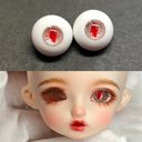 【12mm14mm16mm18mm】 ドールアイ ハンドメイドドール bjd 目 サイズ14/7 オビツ11アイ-4747