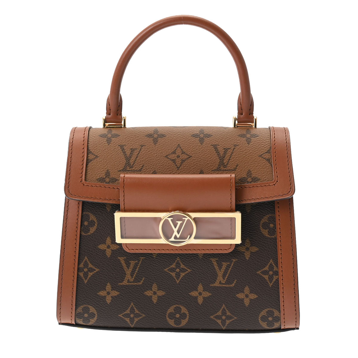 LOUIS VUITTON ルイヴィトン モノグラムリバース ドーフィーヌ キャピタル ブラウン M46751 レディース モノグラムリバースキャンバス 2WAYバッグ 未使用 