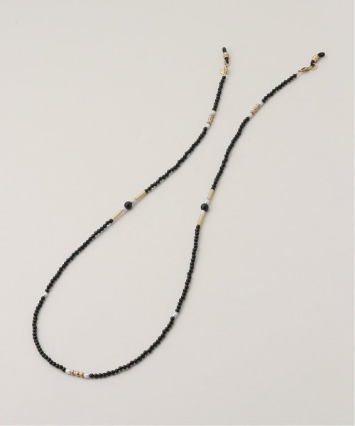 【IRIS47/イリスフォーセブン】 ONYX GLASS CHAIN NECKLACE　BO109