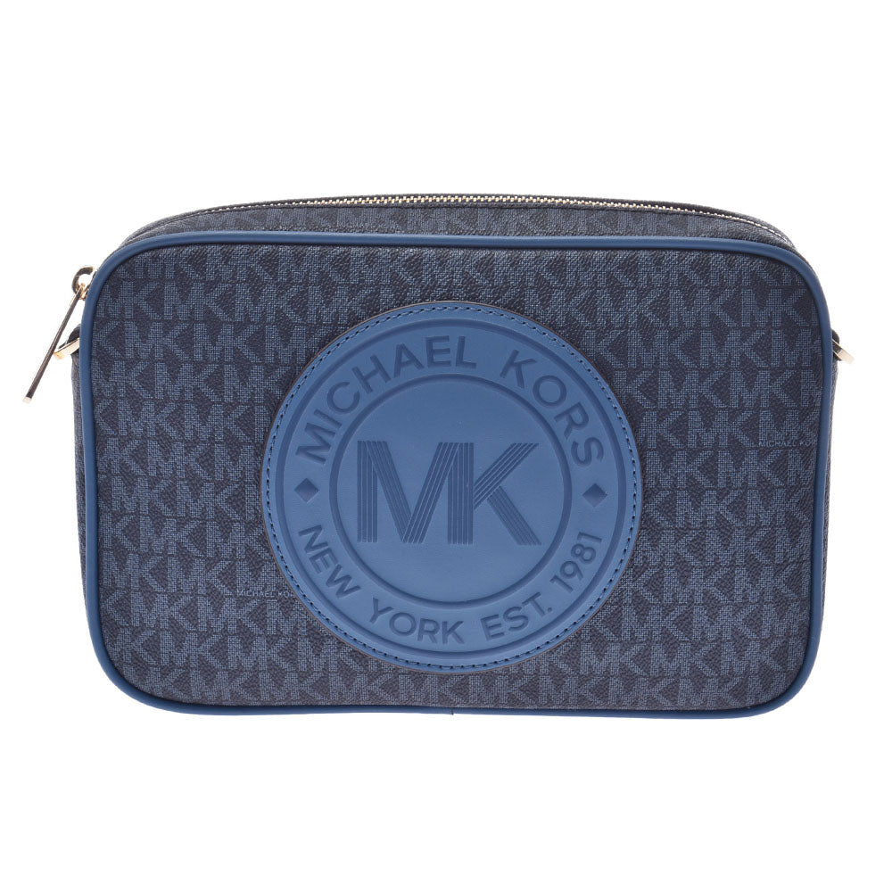 Michael Kors マイケルコース  青 ゴールド金具 レディース ショルダーバッグ 35F9GF0C3B