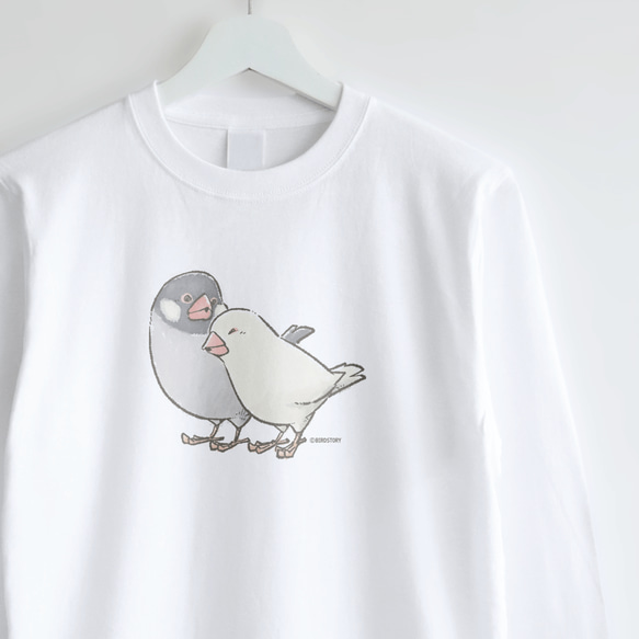 長袖Tシャツ（なかよし / 文鳥）