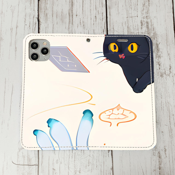 iphoneケース1-3-25 iphone 手帳 ねこ・猫・ネコ 箱1 かわいい アイフォン iface