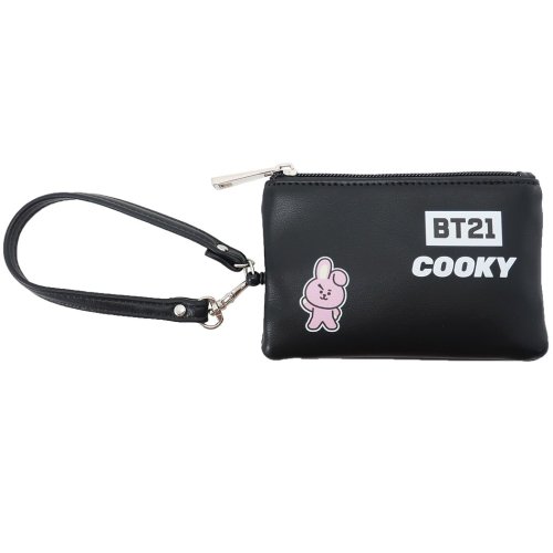 定期入れ ＆ 小銭入れ BT21 パスケース付き コインケース COOKY LINE FRIENDS 森本本店 ICカードケース プレゼント