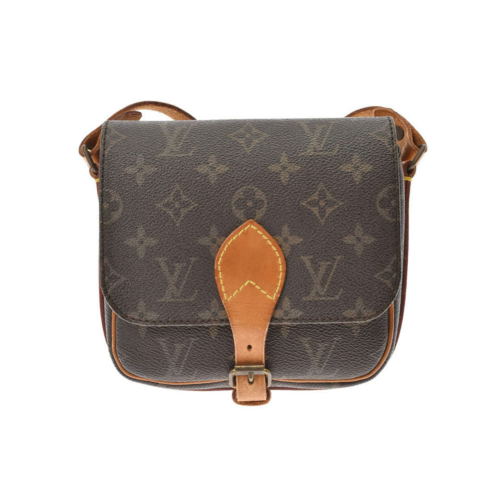 LOUIS VUITTON ルイヴィトン モノグラム カルトシエール PM ブラウン M51254 レディース モノグラムキャンバス ショルダーバッグ Bランク 中古 