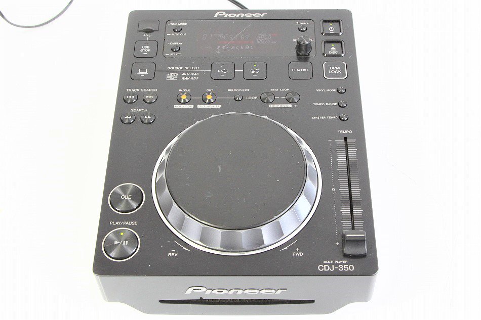 Pioneer DJ用CDプレーヤー ブラック CDJ-350 【中古品】