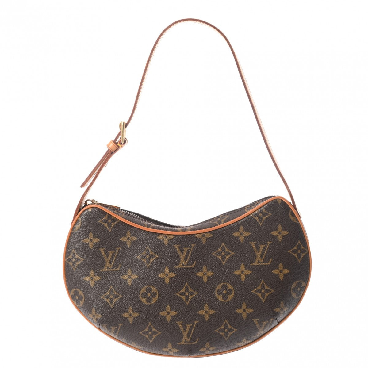 LOUIS VUITTON ルイヴィトン モノグラム ポシェット クロワッサン セミショルダー ブラウン M51510 レディース モノグラムキャンバス ワンショルダーバッグ ABランク 中古 