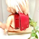 革細工　高さ約8センチ　ミニチュアランドセル　miniature school bag.