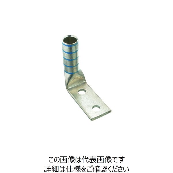 銅製圧縮端子 2穴 電線サイズ AWG6 取付穴サイズ 69mm 取付穴間隔 160mm バレル角度 90度 LCCX6-14AF- 158-8358（直送品）