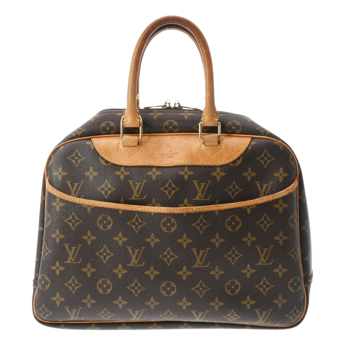 LOUIS VUITTON ルイヴィトン モノグラム ドーヴィル ブラウン M47270 レディース モノグラムキャンバス ハンドバッグ Bランク 中古 