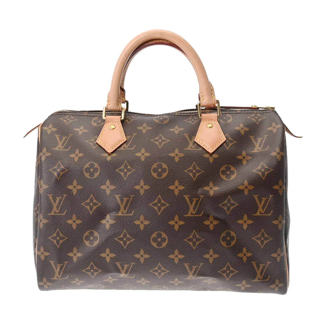 LOUIS VUITTON ルイヴィトン モノグラム スピーディ30 ブラウン M41108 レディース モノグラムキャンバス ハンドバッグ Aランク 中古 