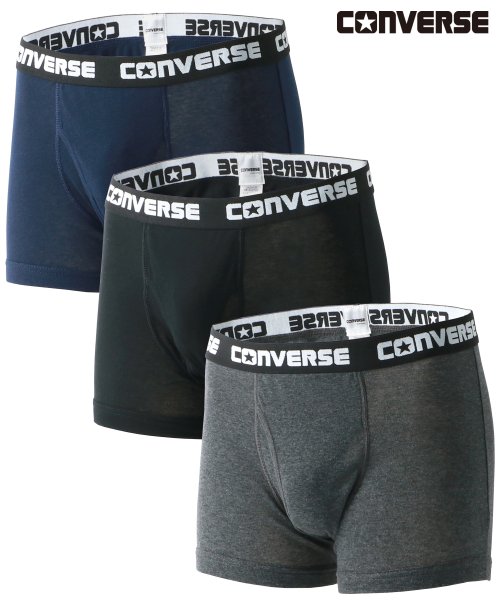 別注 【CONVERSE】コンバース 抗菌ボクサーパンツ 3枚組み 前開き メンズ 下着 アンダーウェア 3枚組み 3枚セット