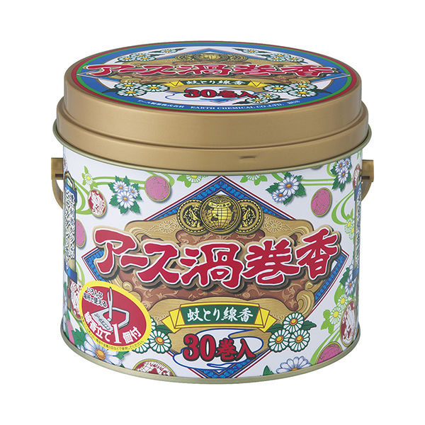 アース製薬 アース渦巻香 缶入 171790 1ケース（24個×30巻）（直送品）