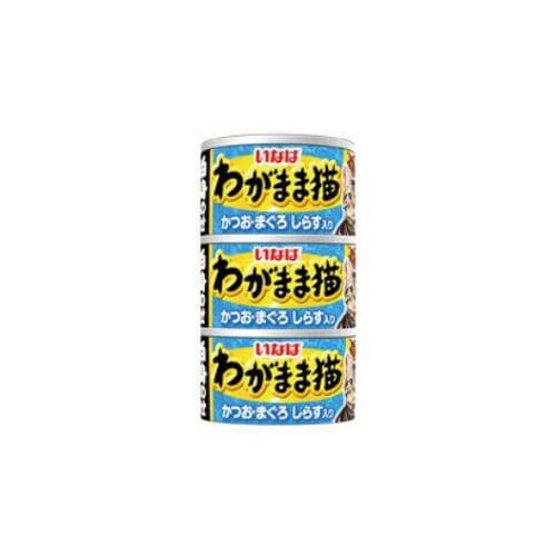 いなばペットフードわがまま猫白身のせ 3缶 かつお・まぐろ しらす入り 1 40g×3 [キャットフード]