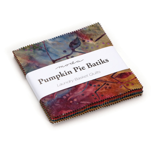 「Pumpkin Pie Batiks」moda Charm Pack (40枚) Laundry Basket Qui