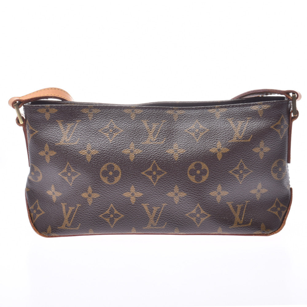 LOUIS VUITTON ルイヴィトン モノグラム トロター ブラウン M51240 レディース モノグラムキャンバス ショルダーバッグ Bランク 中古 