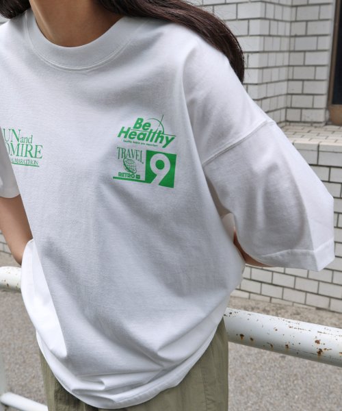 企業ロゴ プリント 半袖 Tシャツ